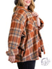 Curvy Warming Up Flannel Shacket