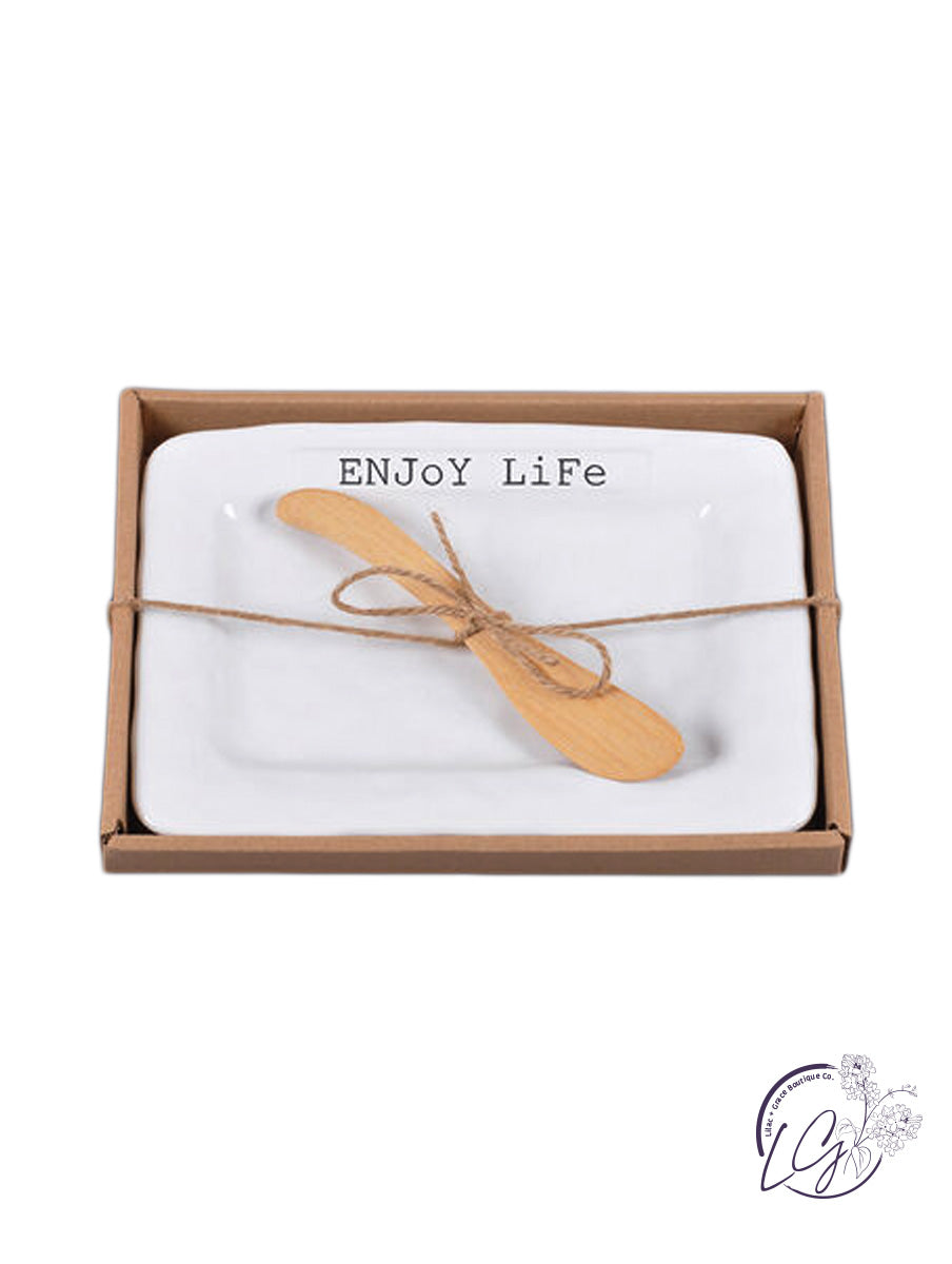 Serving Platter with Spreader