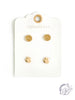 Pave Circle & Geometric Stud