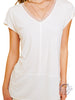 Perfect Day Basic Mesh V-Neck Tee