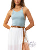 For What It's Worth Haltered Tank Top