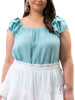 Curvy Tiered Ruffle Top