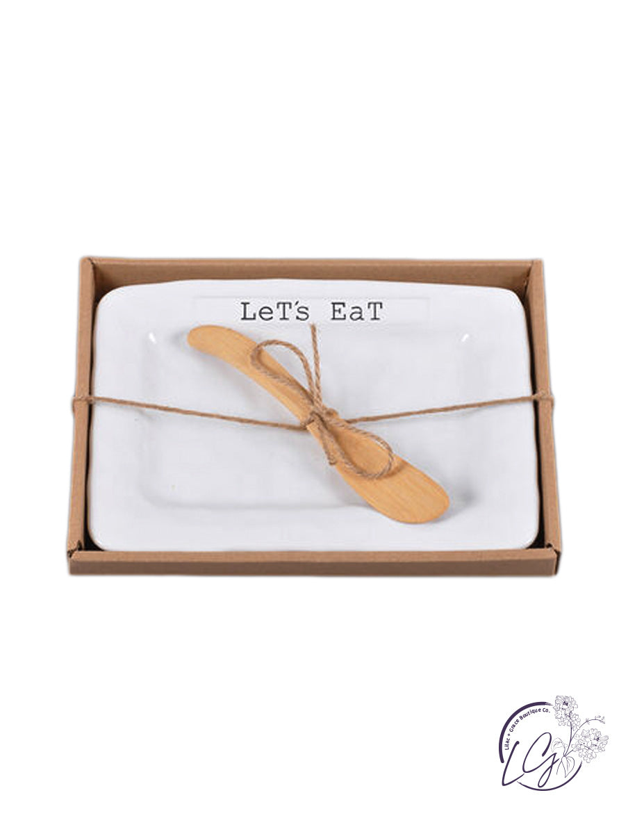 Serving Platter with Spreader
