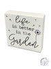 WOOD DANDELION TABLE SIGN