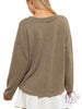 Let's Grab Breakfast Ribbed Pullover
