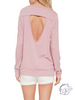 Wild Thing Cutout Back Pullover Sweatshirt