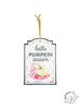 Hello Fall Pumpkin Season Hanger