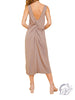 Always Classy Twist Back Midi Dress