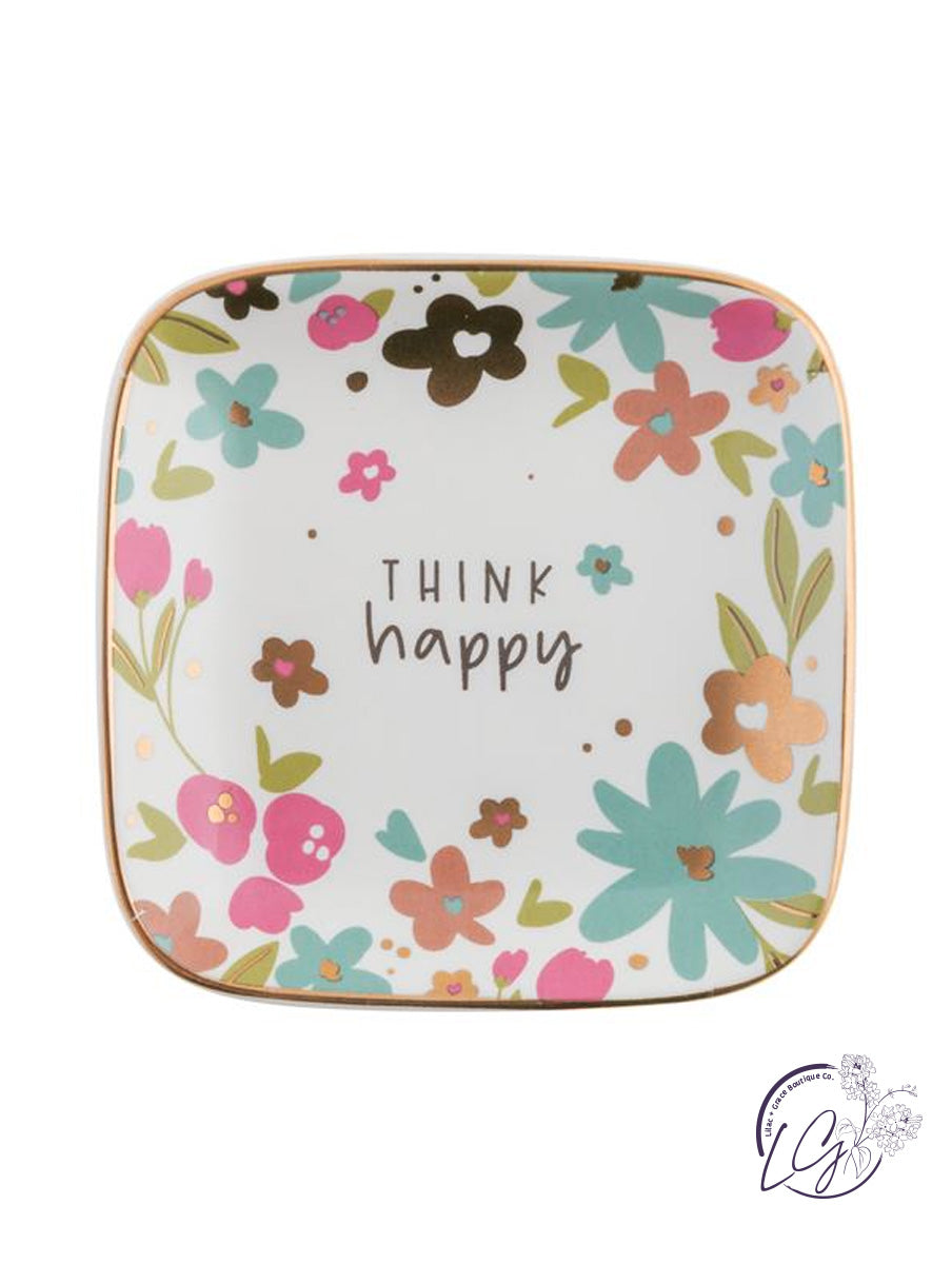 Small Flora Square Trinket Trays