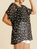 Curvy High Expectations Sheer Short Sleeve